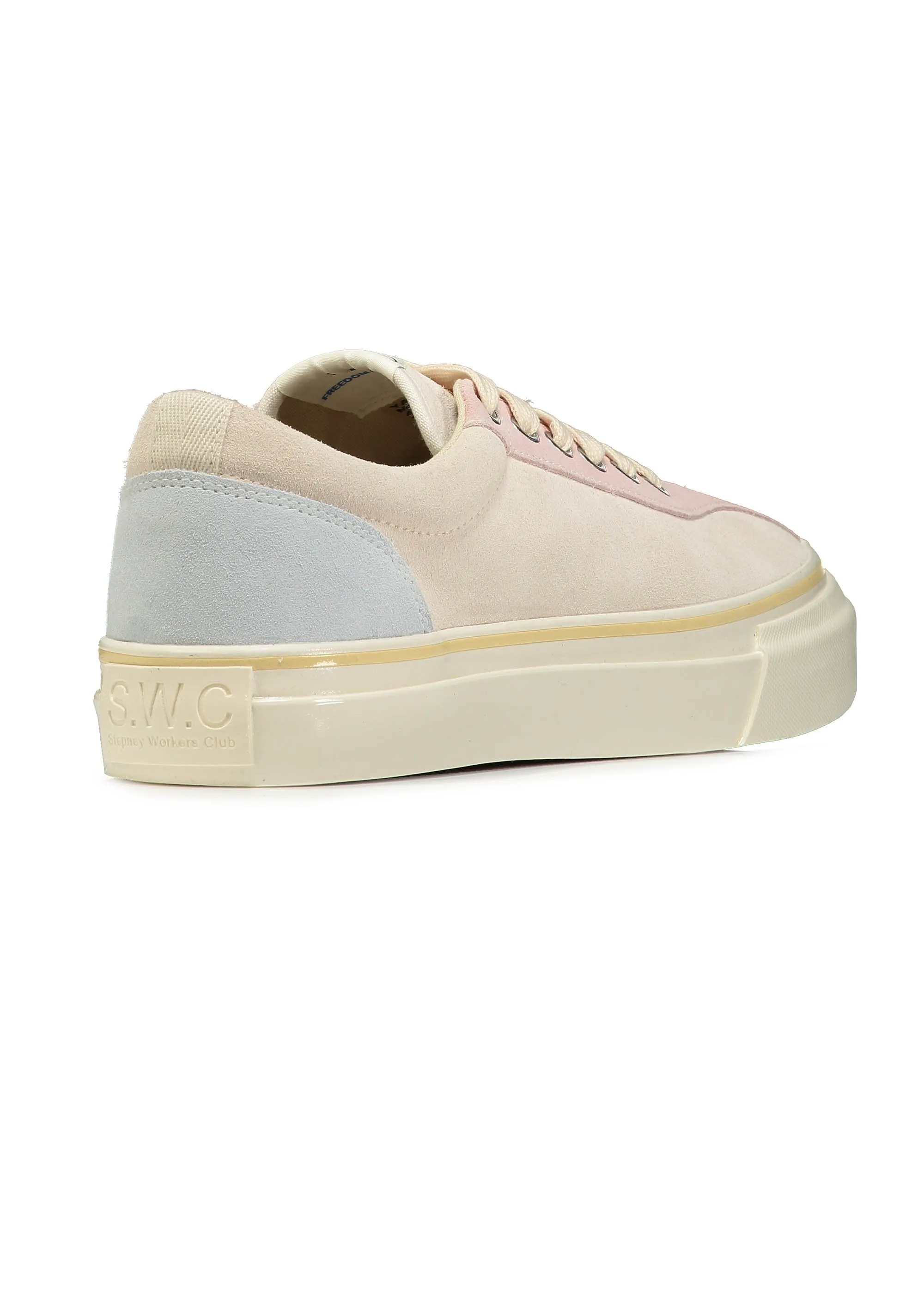 Dellow Suede Trainers - Pastel