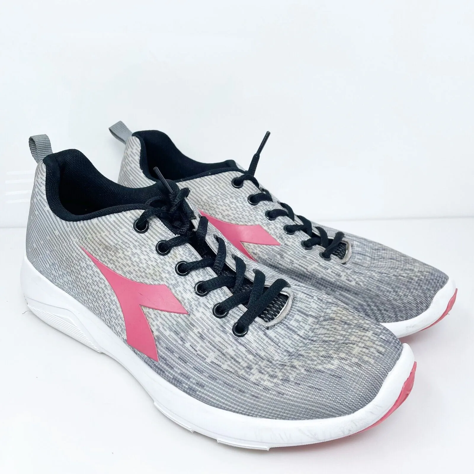 Diadora Womens X Run Light 2 C6427 Gray Running Shoes Sneakers Size 9