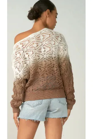 Elan Sophie Crochet Sweater