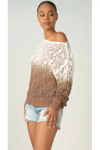 Elan Sophie Crochet Sweater