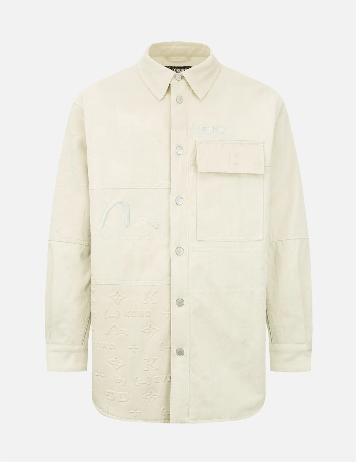 Embossed Monogram Shirt Jacket