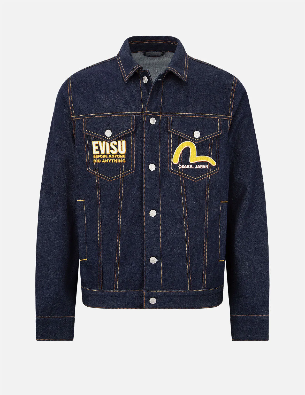 EVISU Squad Daicock Print Denim Jacket