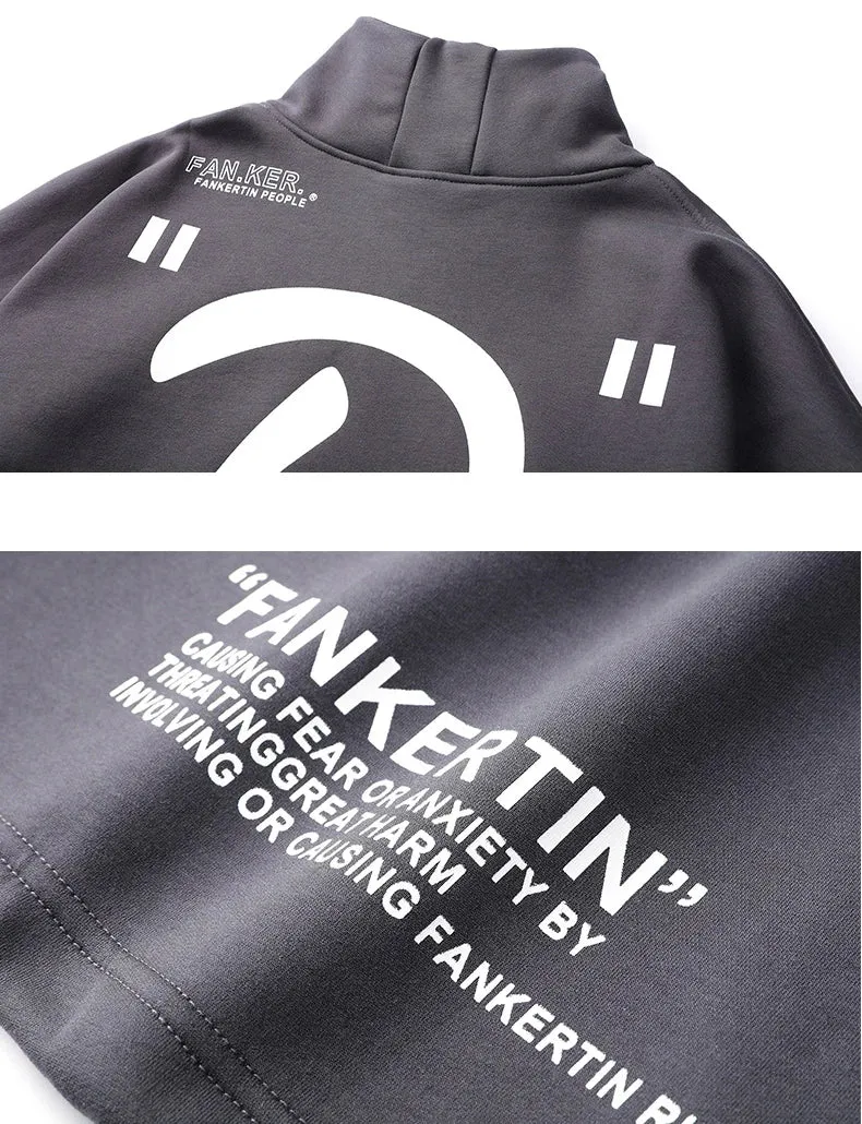 Fankertin People Turtleneck Fleece Hoodie