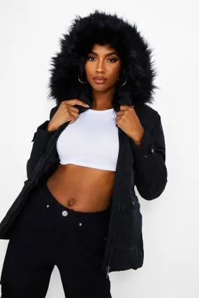 Faux Fur Lined Puffer Jacket