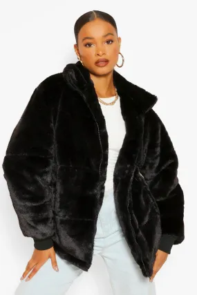 Faux Fur Puffer Jacket