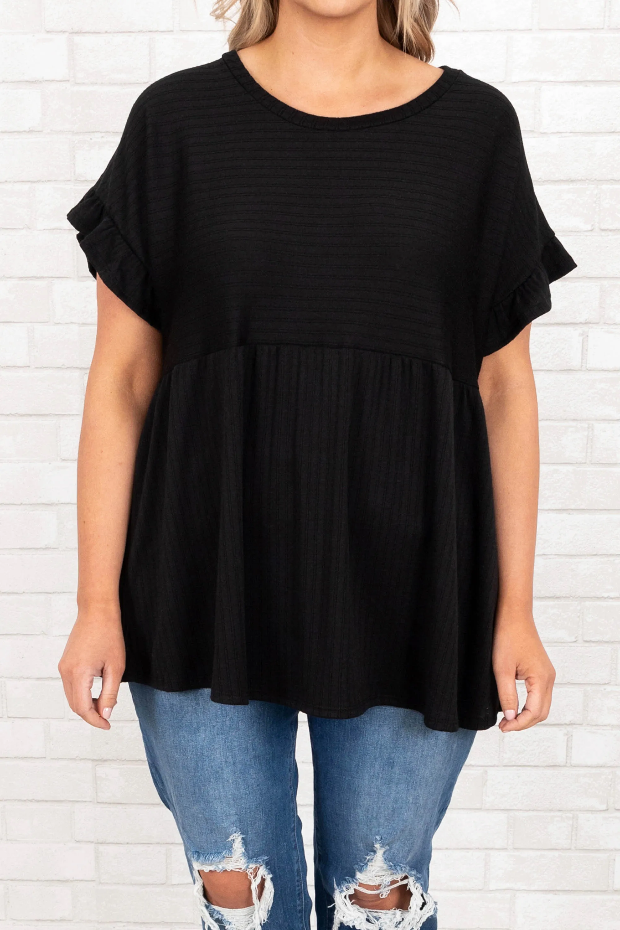 Feeling Untouchable Top, Black