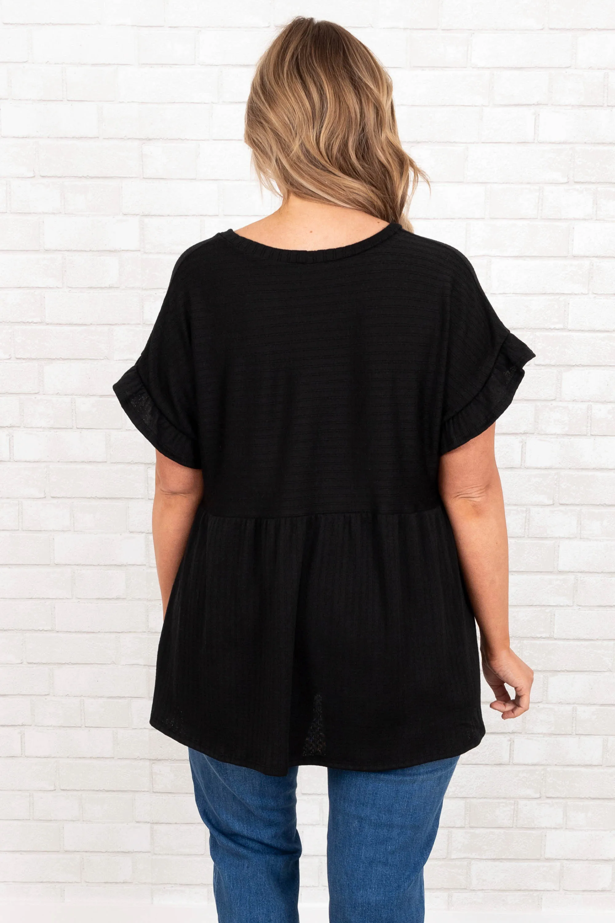 Feeling Untouchable Top, Black