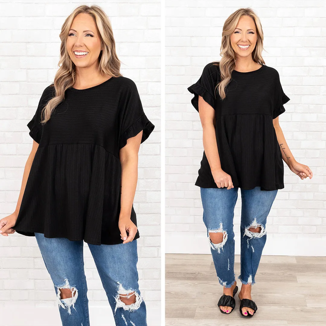 Feeling Untouchable Top, Black