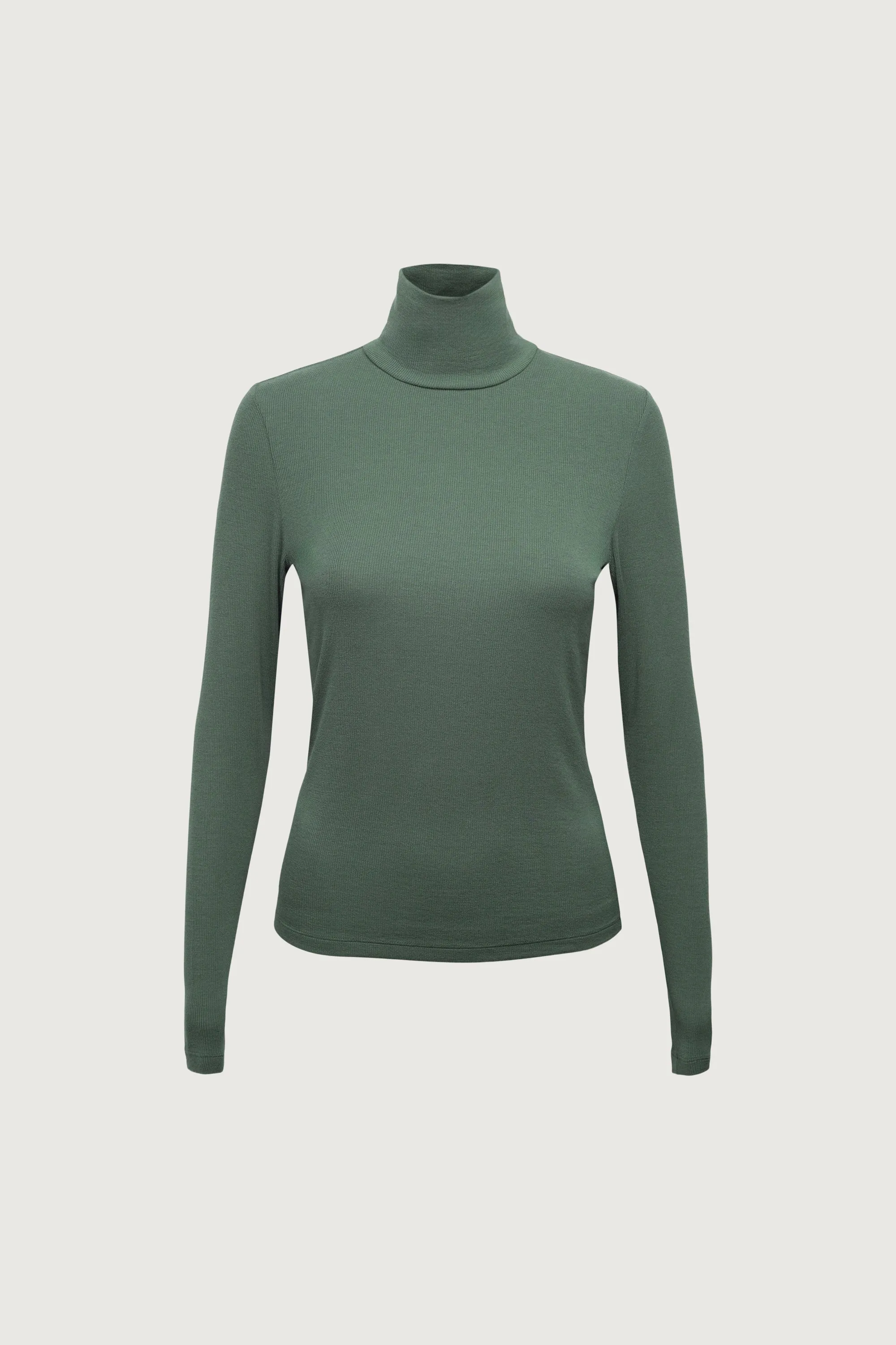 FINE KNIT TURTLENECK TOP