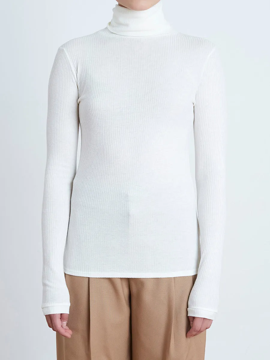 Gallinara Ribbed Turtleneck Top