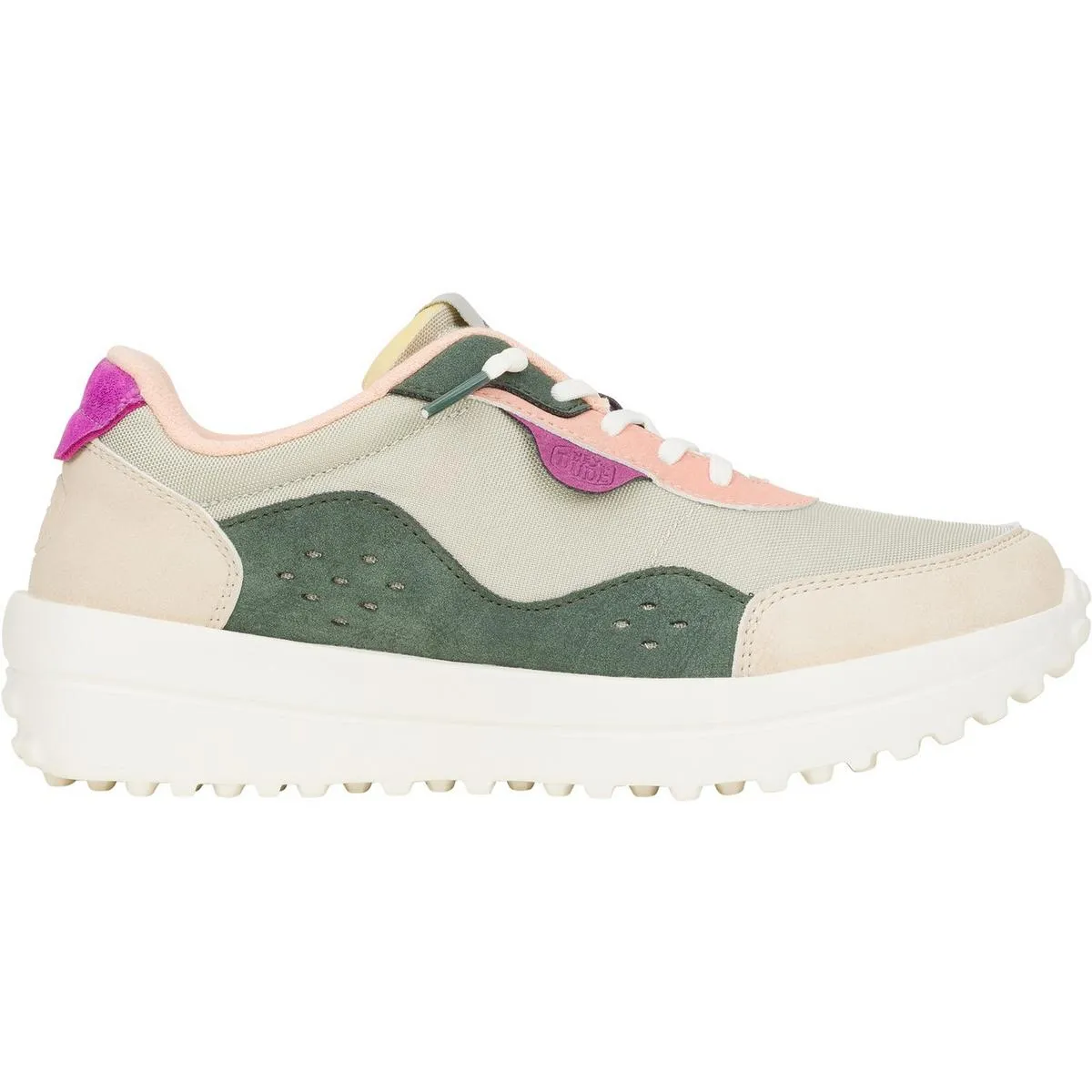 HEYDUDE Hayden Colorblock Trainers Dusty Olive/Multi