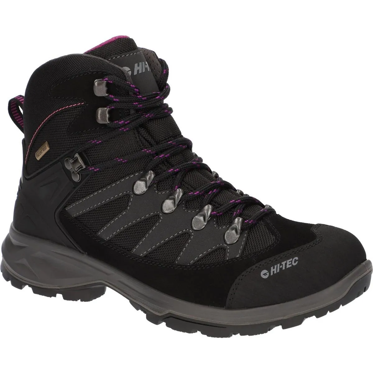 Hi-Tec Clamber Boots Charcoal/Viola