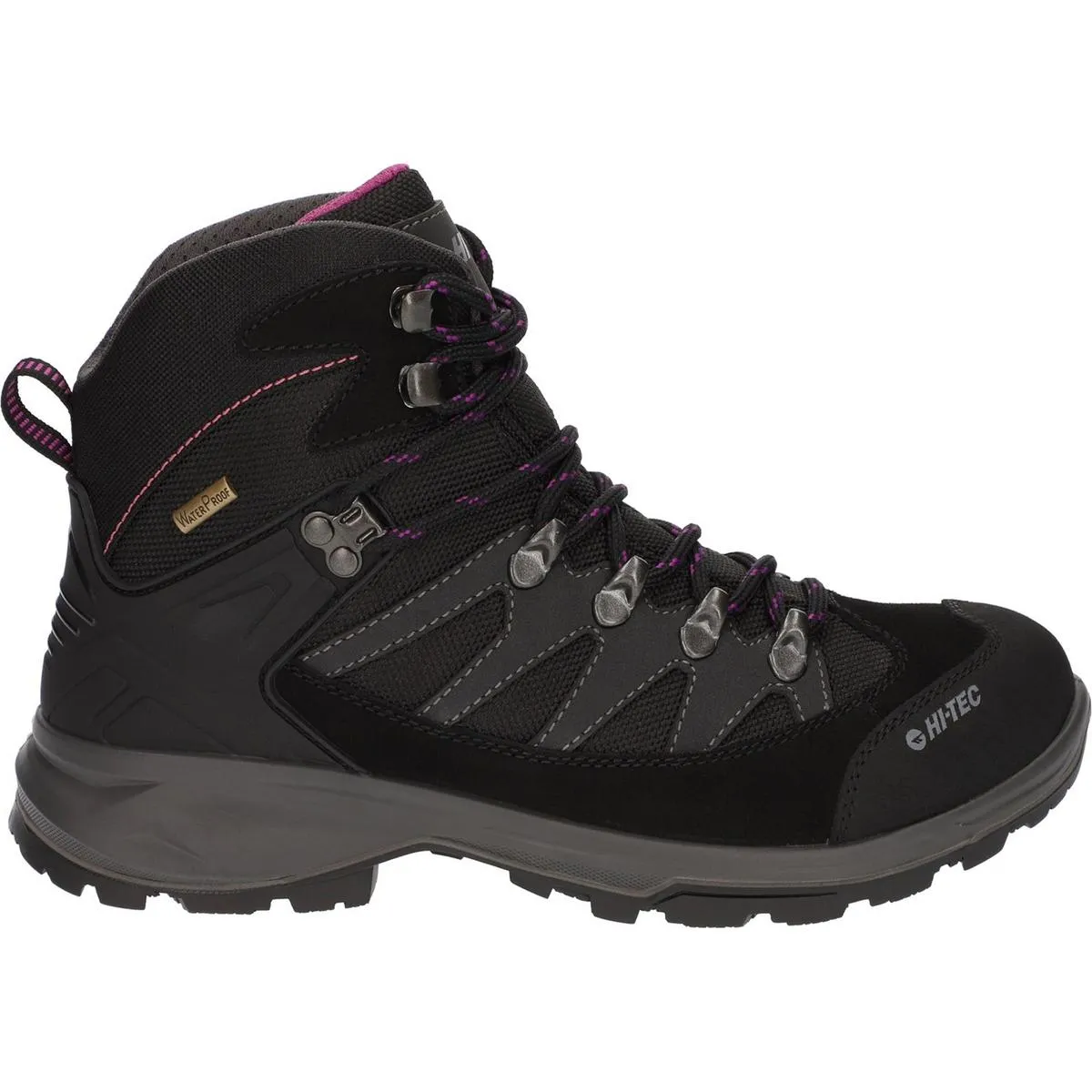 Hi-Tec Clamber Boots Charcoal/Viola