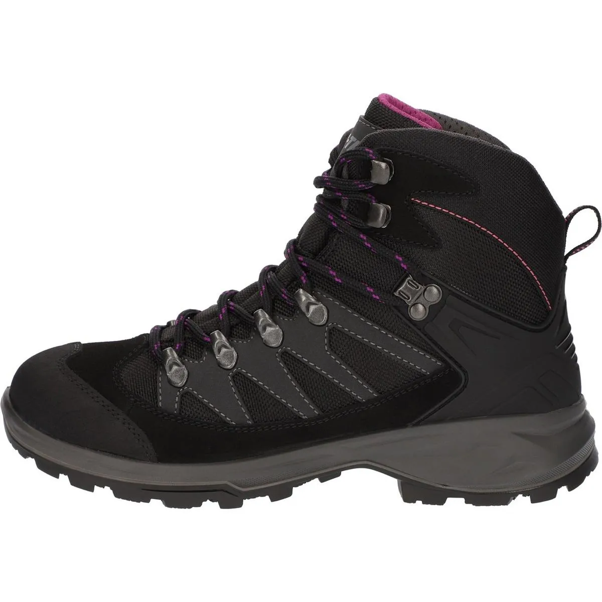 Hi-Tec Clamber Boots Charcoal/Viola