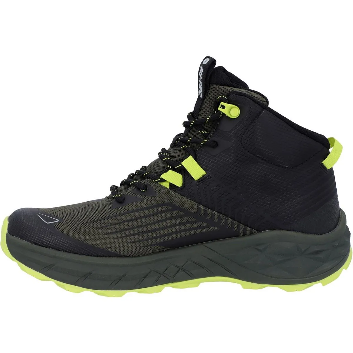 Hi-Tec Fuse Trail Mid WP Trainers Black/Olive