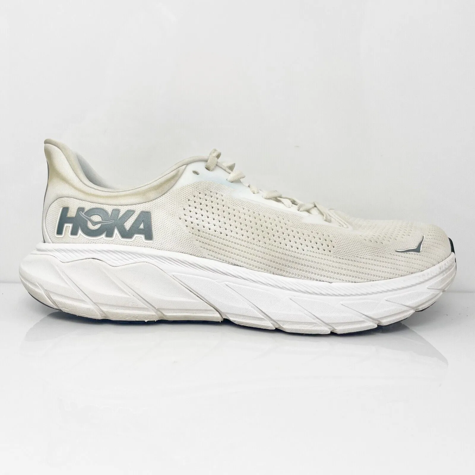 Hoka One One Mens Arahi 7 1147850 BDBSW White Running Shoes Sneakers Size 10.5 D