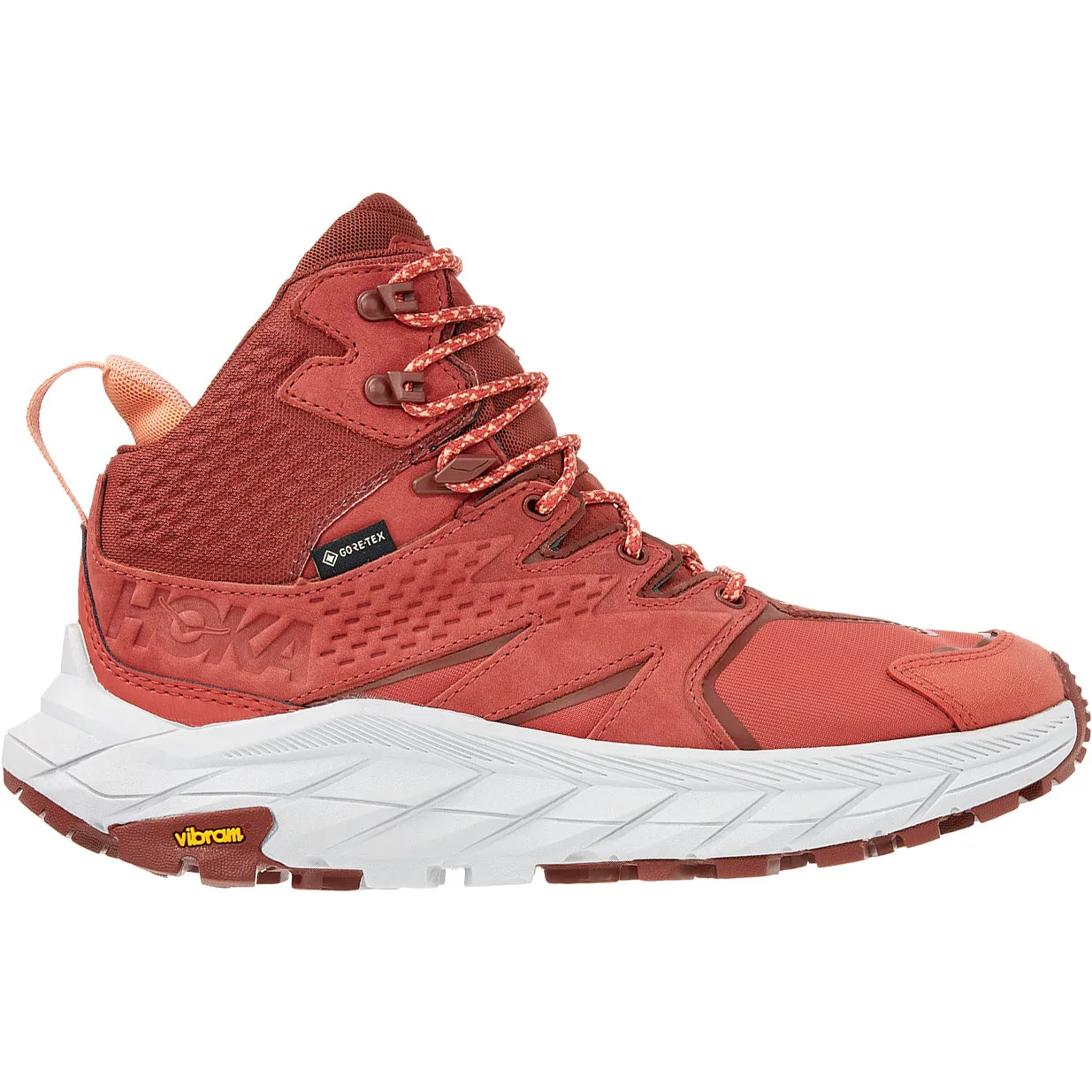 Hoka Women's Anacapa Mid GORE-TEX Walking Boots Hot Sauce / Cherry Mahogany