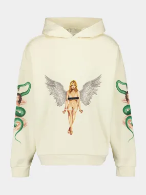 Ivory Pin-Up Hoodie