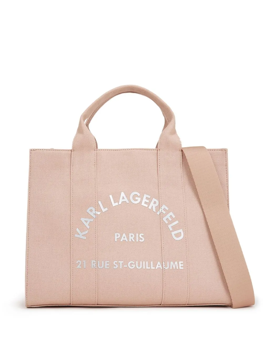 Karl Lagerfeld medium Rue St-Guillaume Square tote bag - Pink