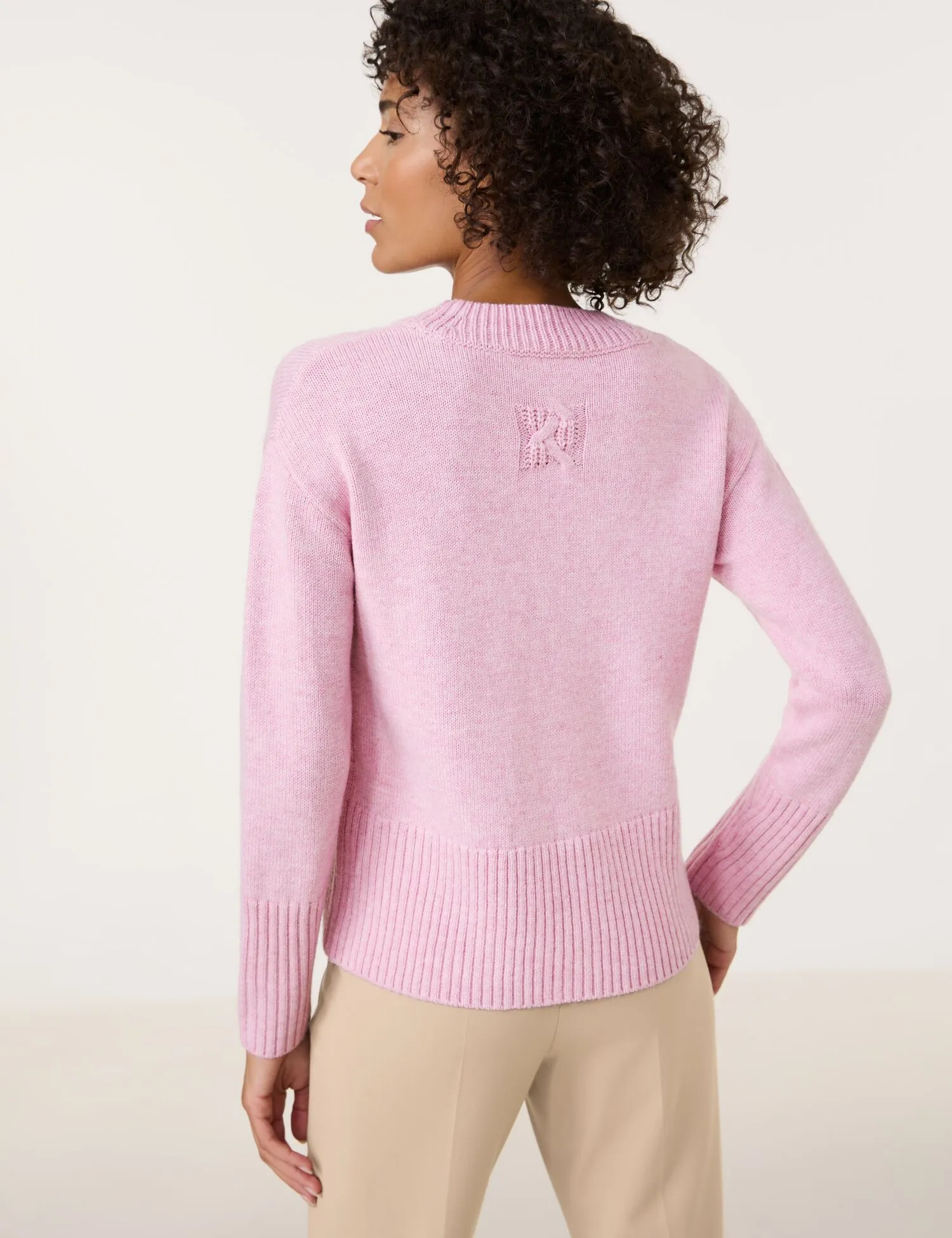 Knitted jumper with a turtleneck