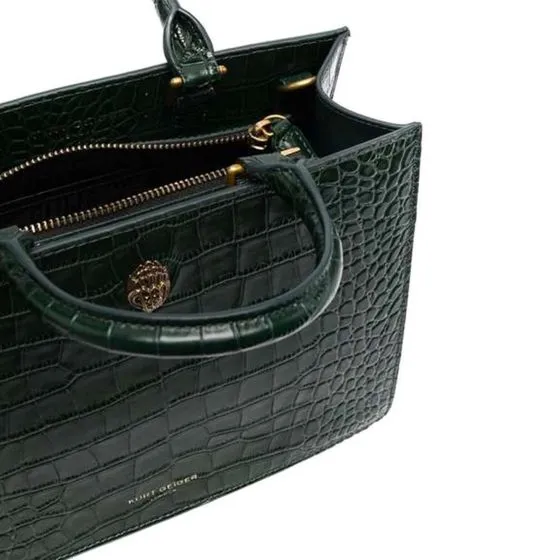 KURT GEIGER Shoredicth Tote Dark Green Leather Corssbody Bag