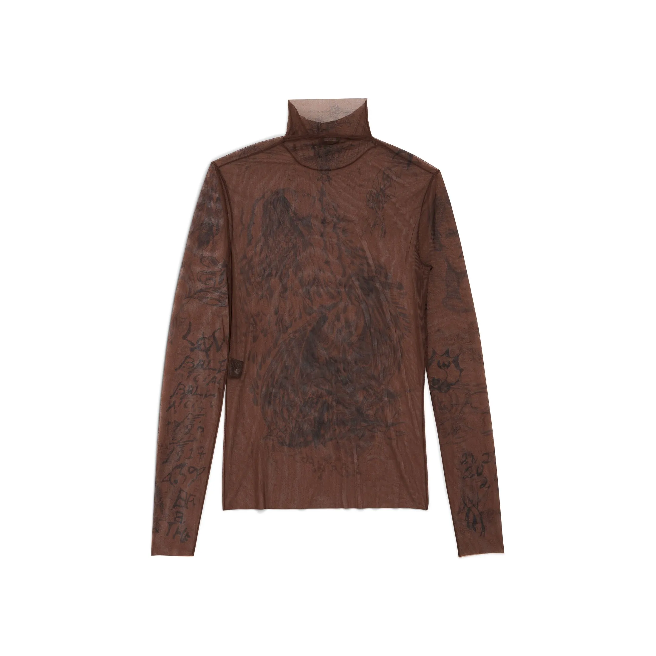 MEN’S TAT LONG SLEEVE TOP IN DARK BROWN