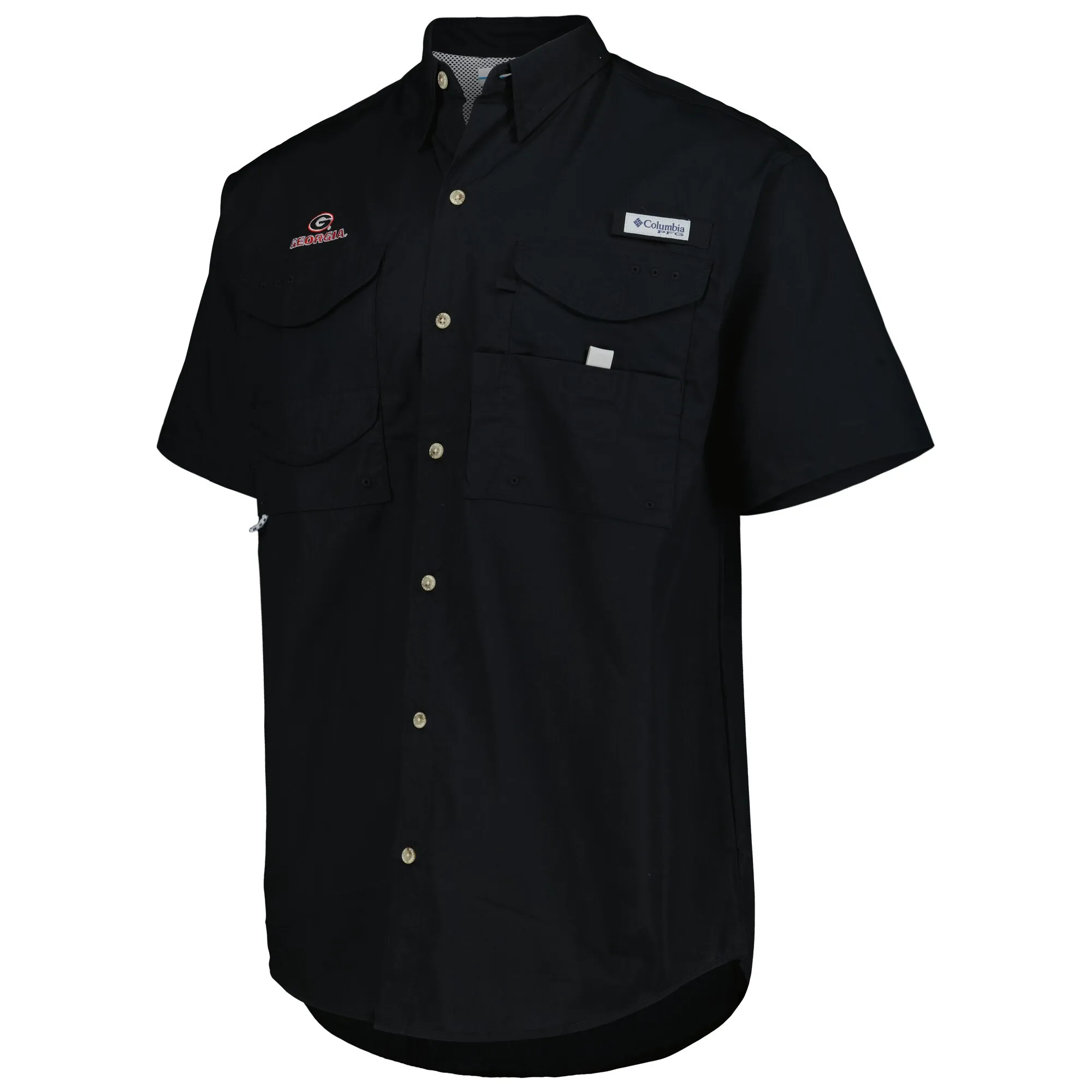 Men's Columbia Black Georgia Bulldogs Bonehead Button-Up Shirt