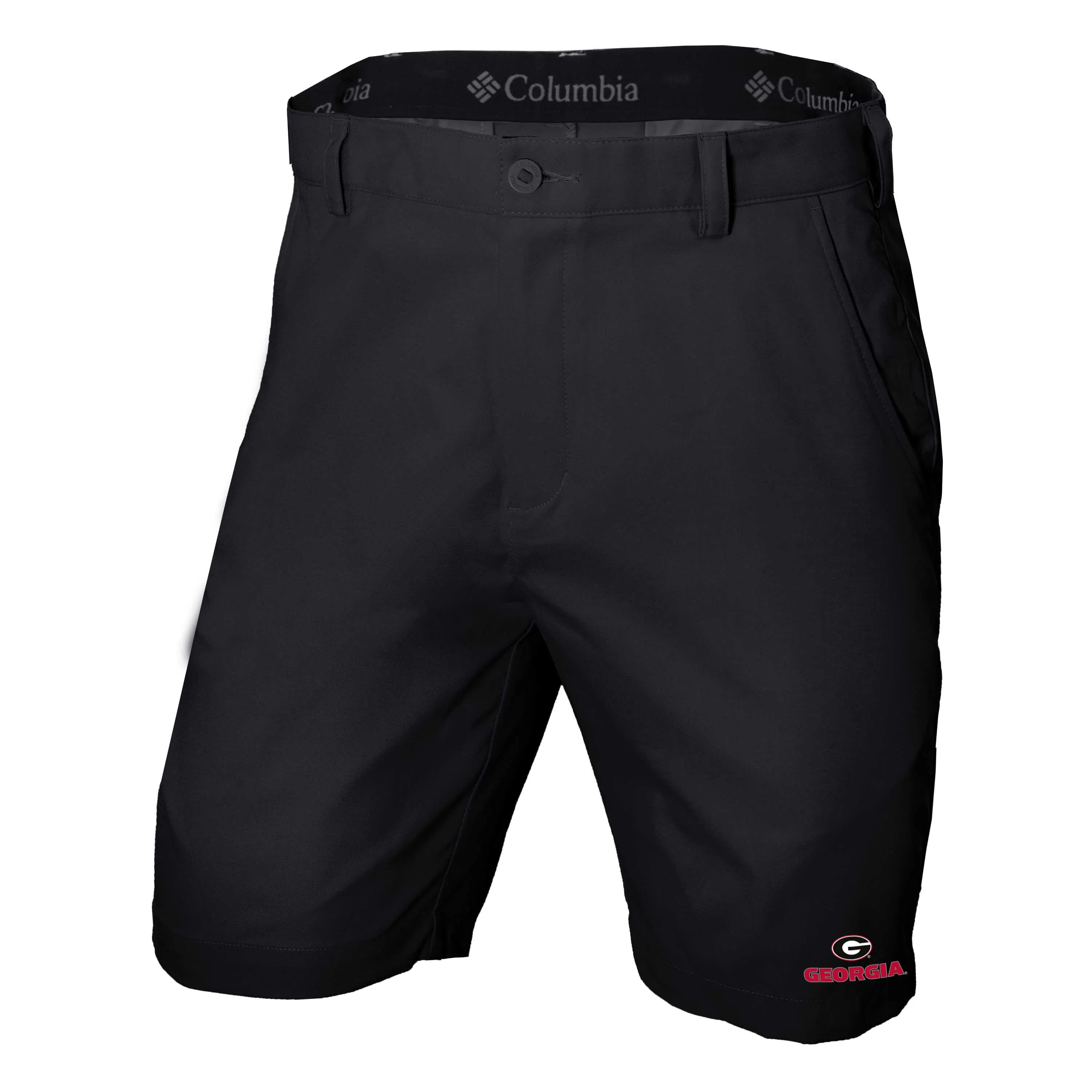 Men's Columbia Black Georgia Bulldogs Omni-Wick Lie Angle Shorts