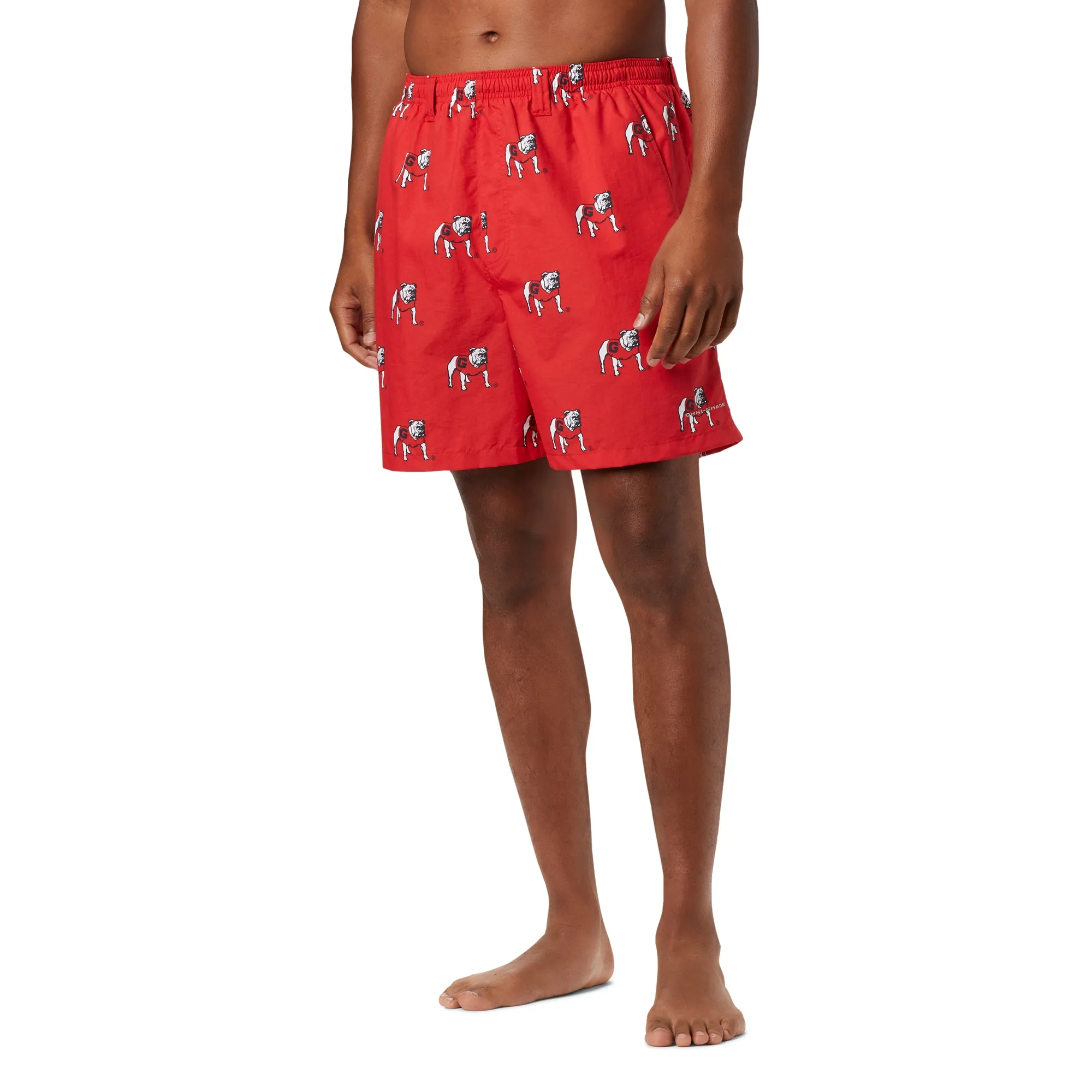 Men's Columbia Red Georgia Bulldogs Backcast III Printed Short