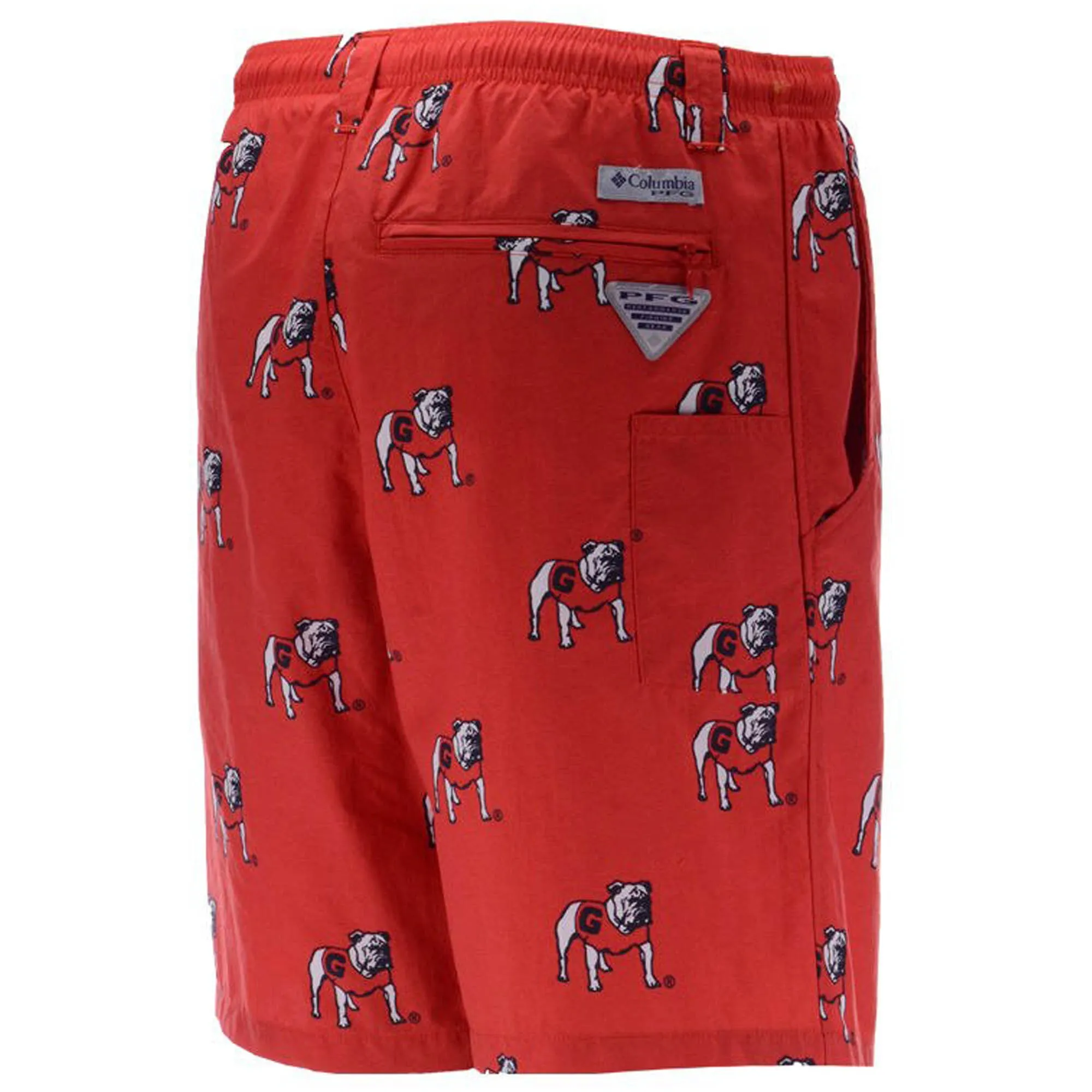 Men's Columbia Red Georgia Bulldogs Big & Tall Backcast Shorts