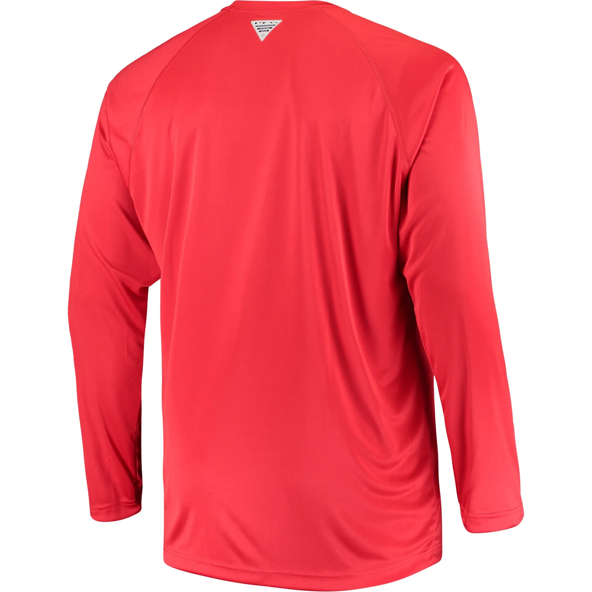 Men's Columbia Red Georgia Bulldogs Big & Tall Terminal Tackle Long Sleeve Omni-Shade T-Shirt