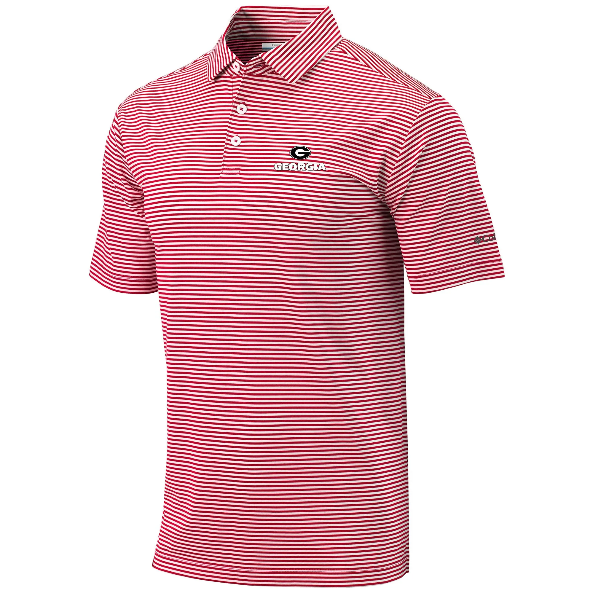 Men's Columbia  Red Georgia Bulldogs Omni-Wick Club Invite Polo