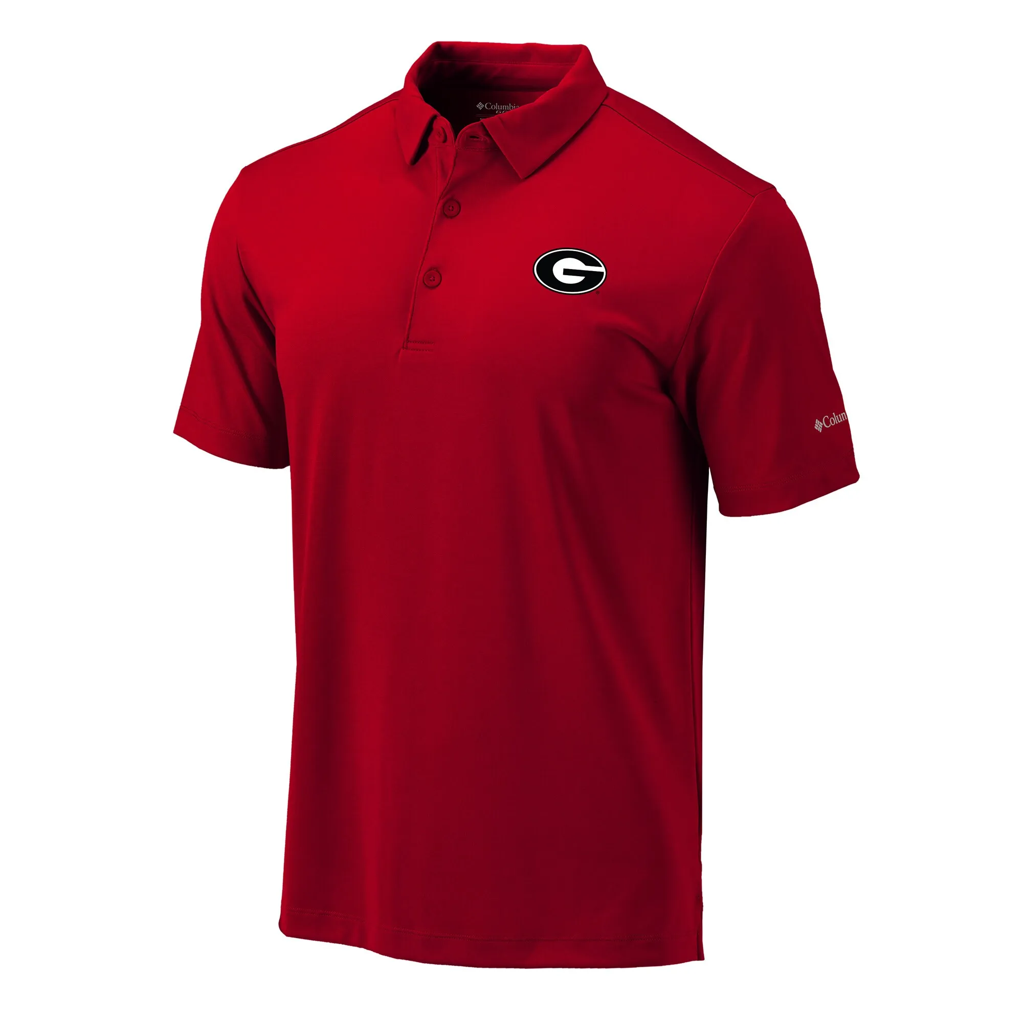 Men's Columbia Red Georgia Bulldogs Omni-Wick Drive Polo