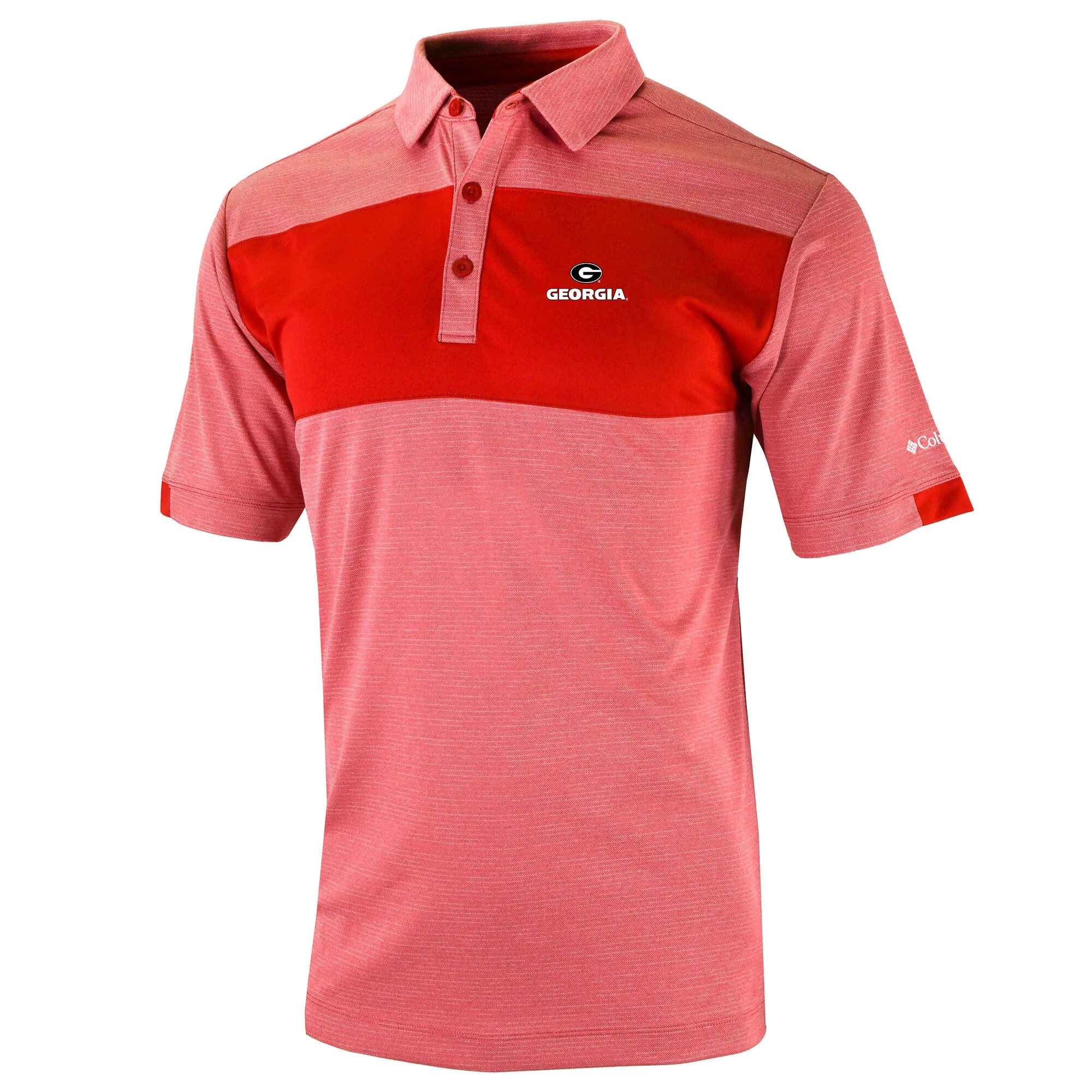 Men's Columbia  Red Georgia Bulldogs Omni-Wick Total Control Polo