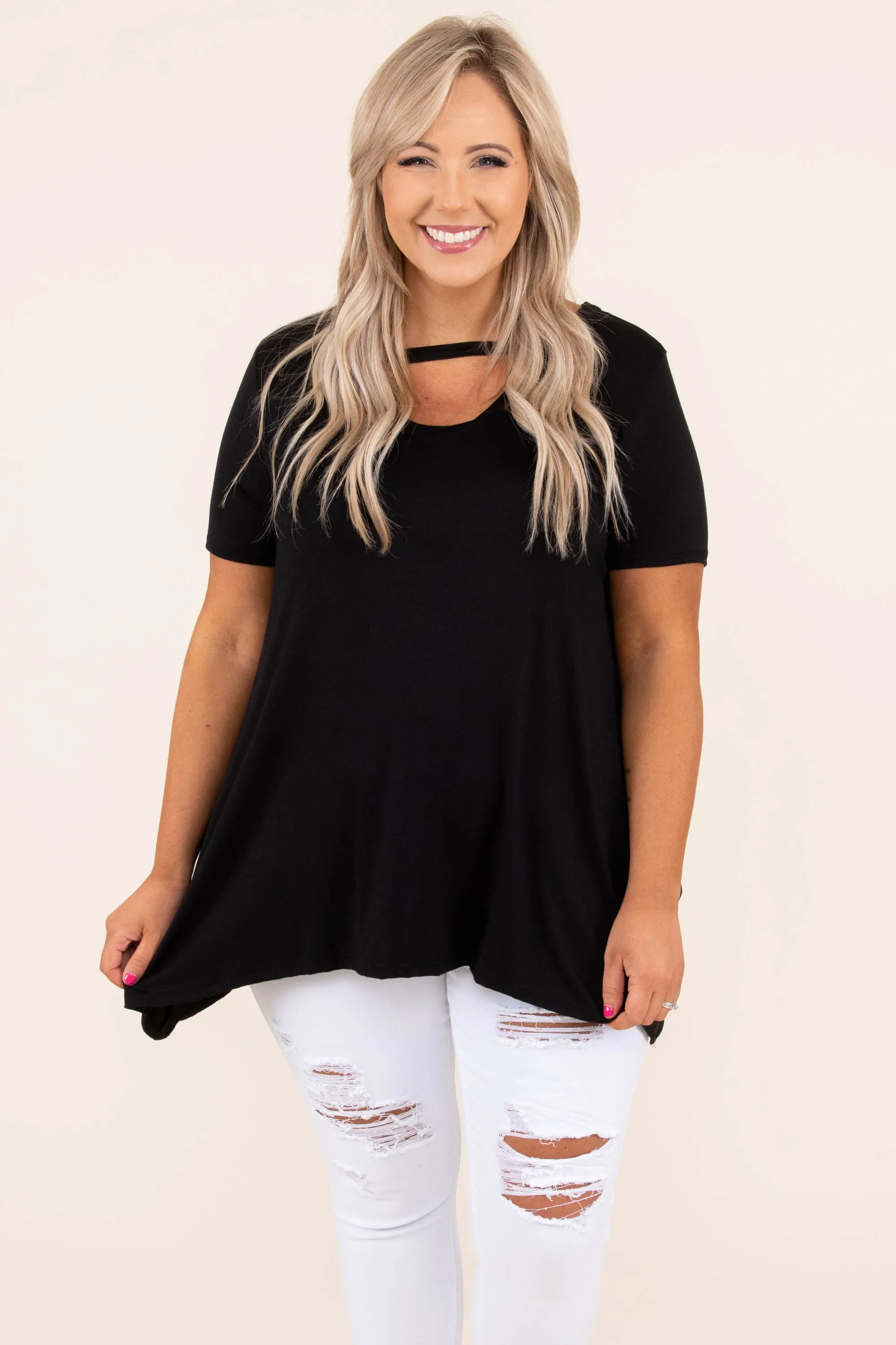 Minimal Effort Top, Black