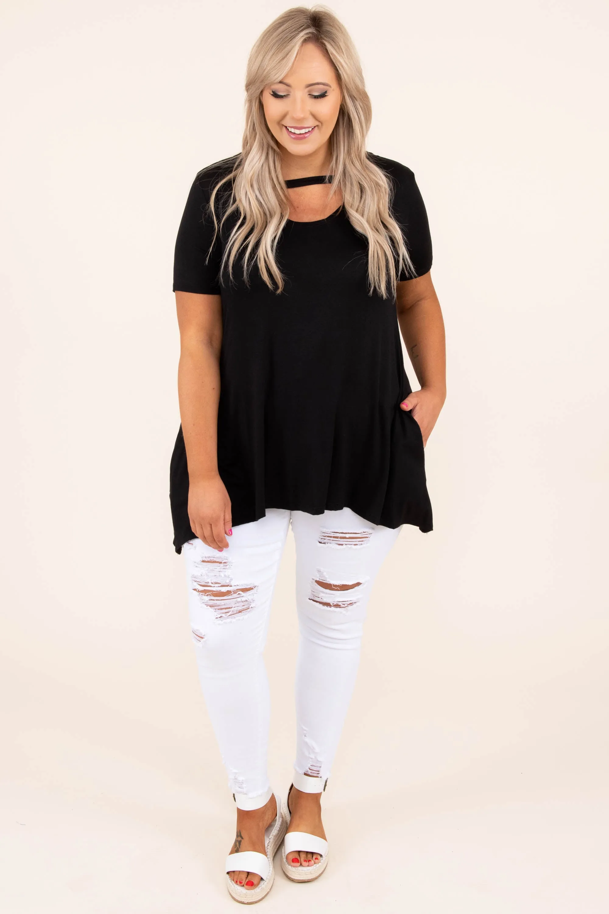 Minimal Effort Top, Black