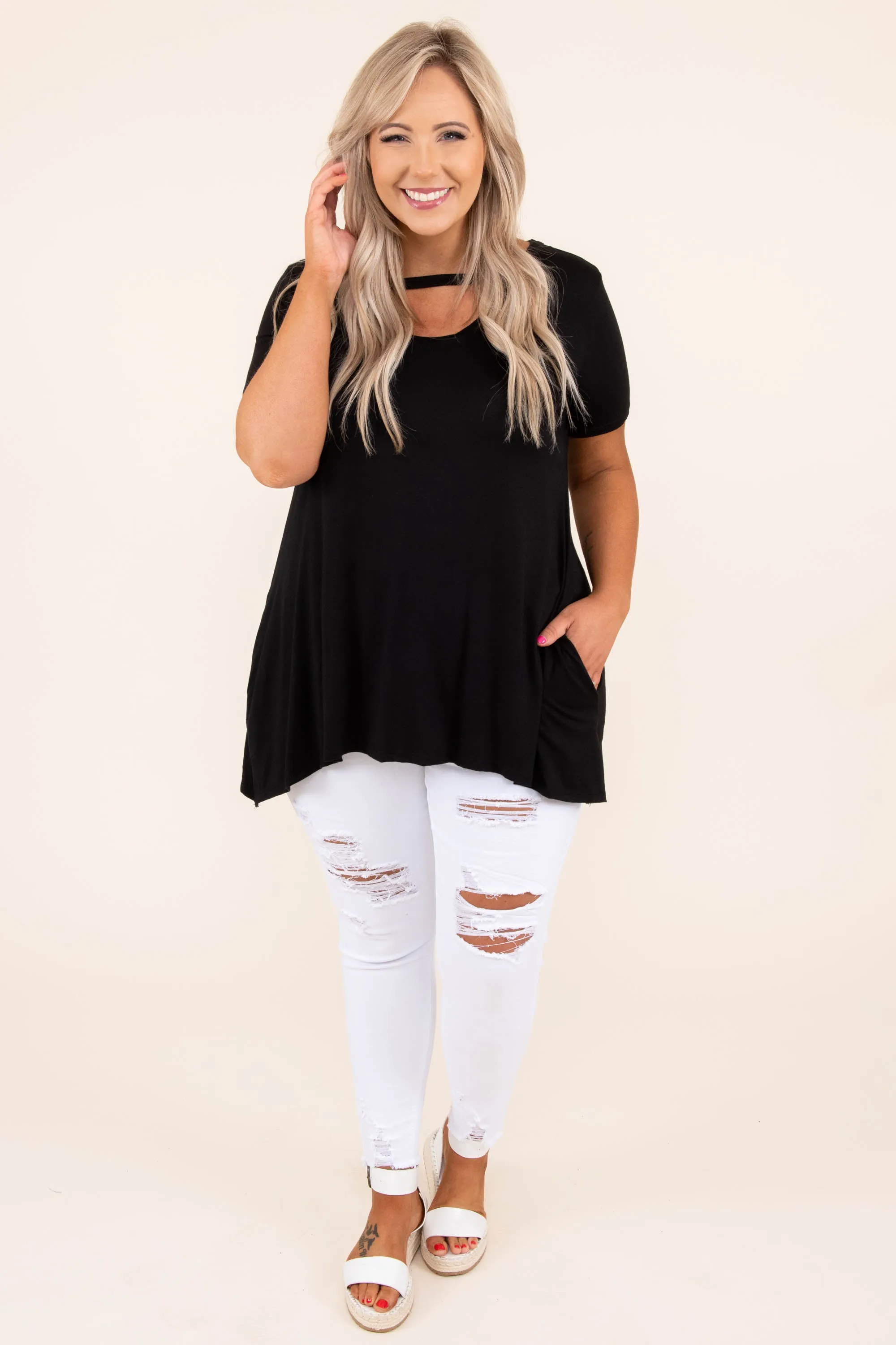 Minimal Effort Top, Black