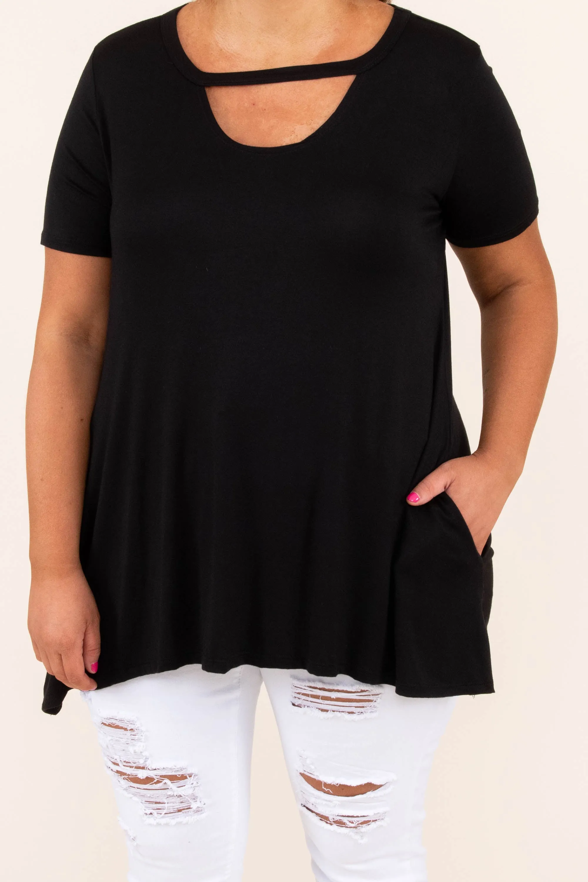 Minimal Effort Top, Black