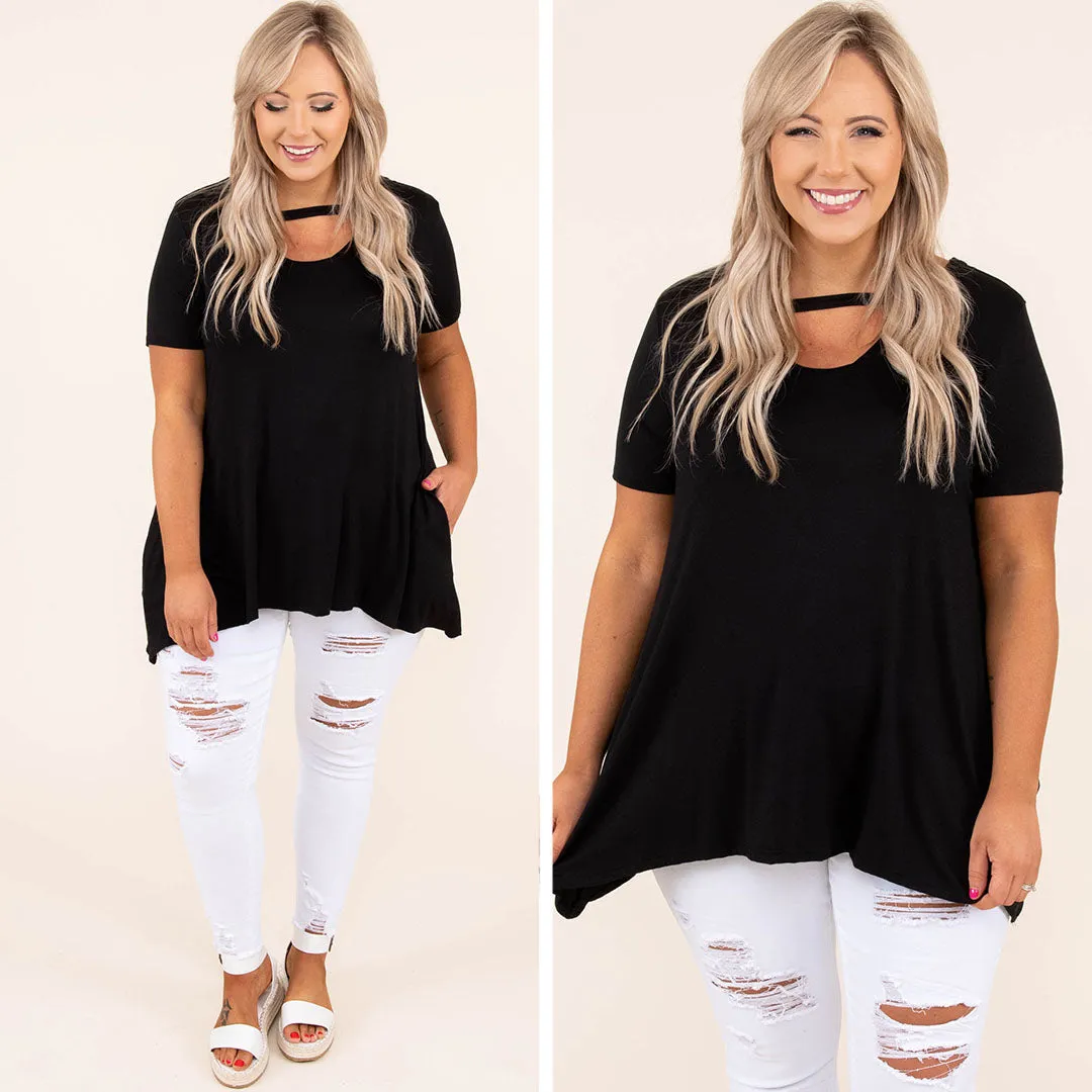 Minimal Effort Top, Black