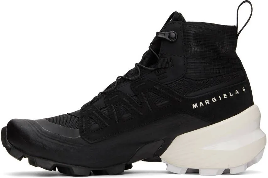 MM6 Maison Margiela Black Salomon Edition Cross High Sneakers