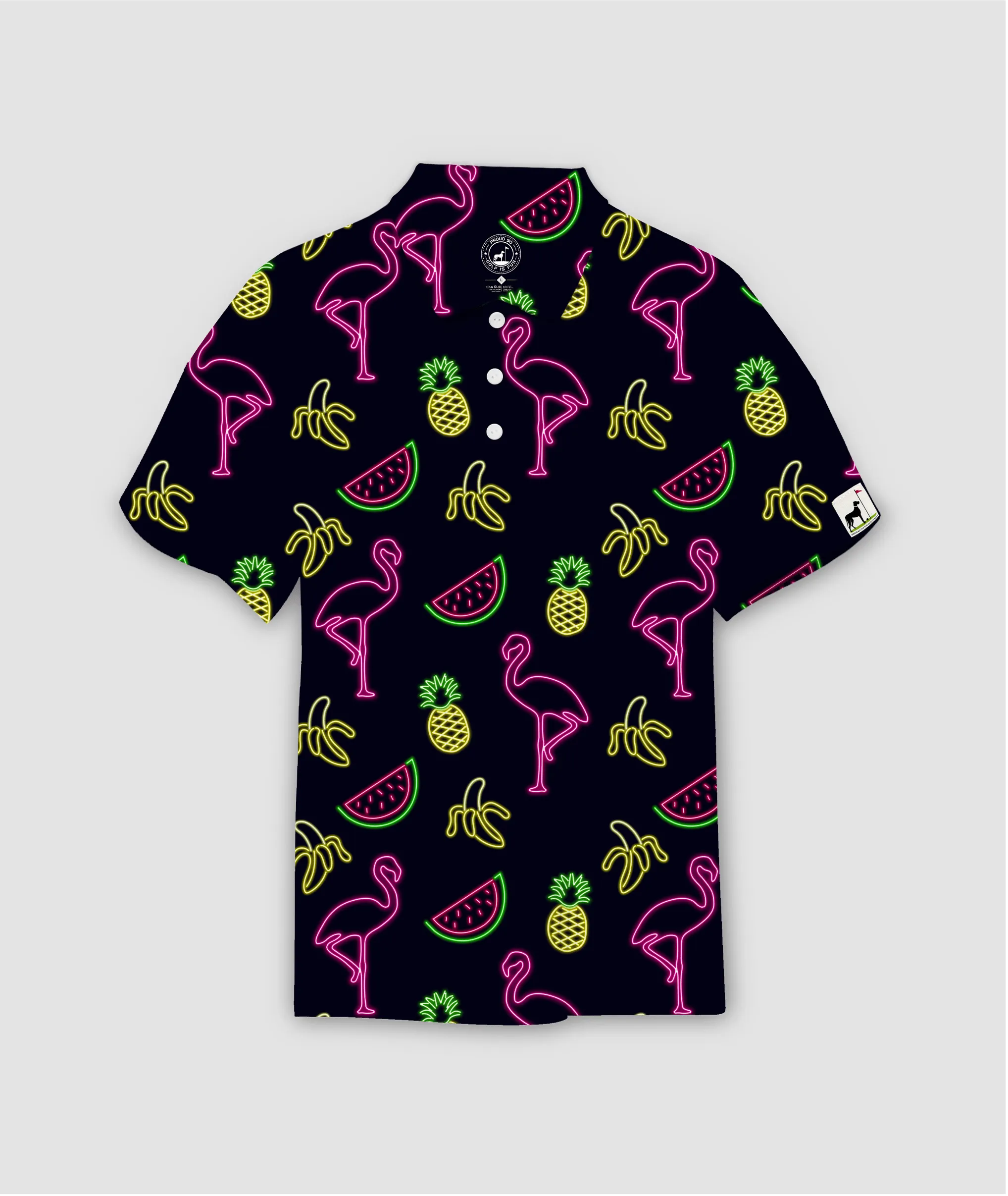 Neon Flamingo - Black