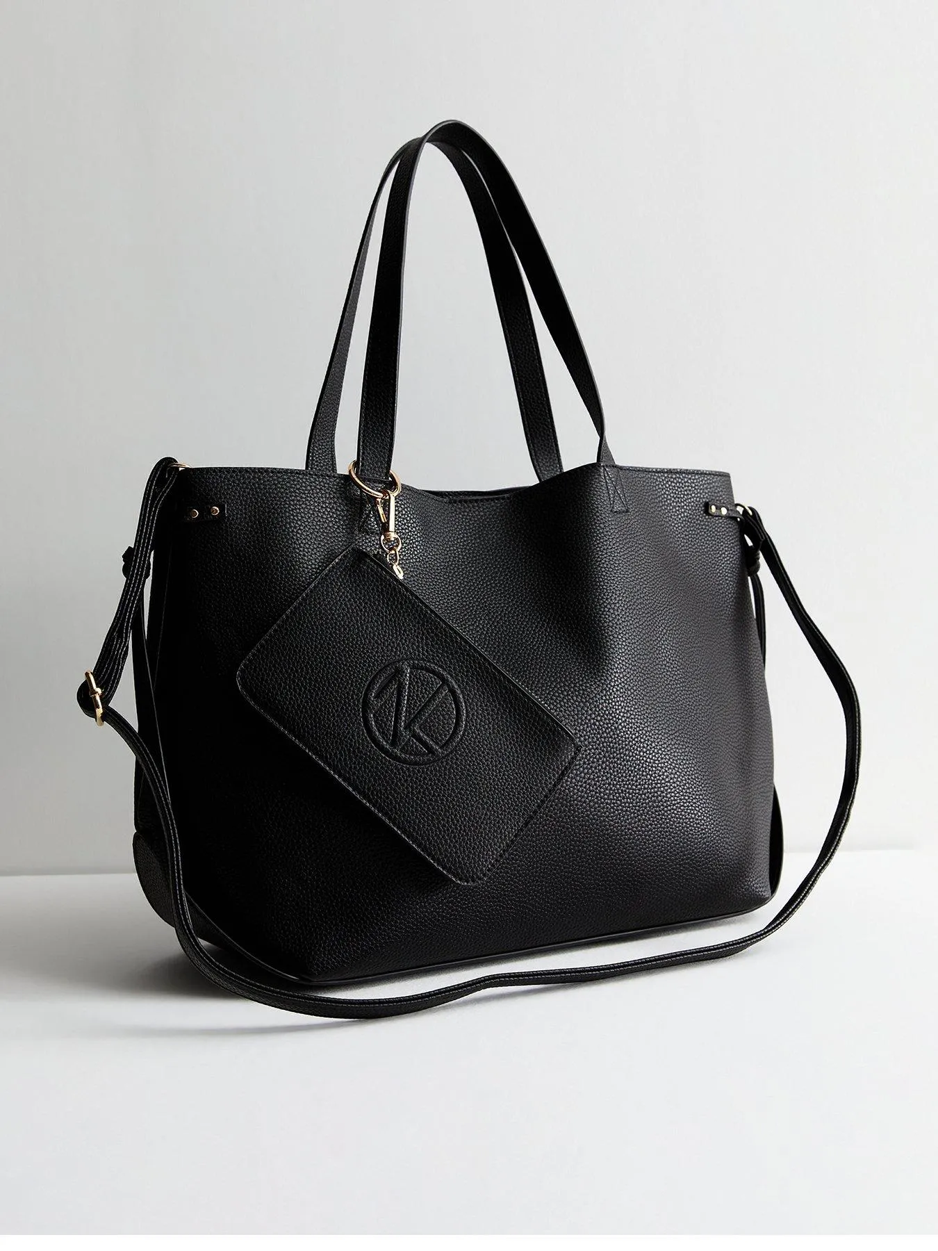 New Look Black Tote Bag And Purse Set