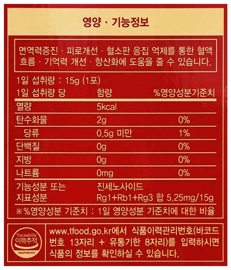 NH 6 Korea 100 Year Red Ginseng Extract Stick Soo 450g Health Supplements Immunity Fatigue