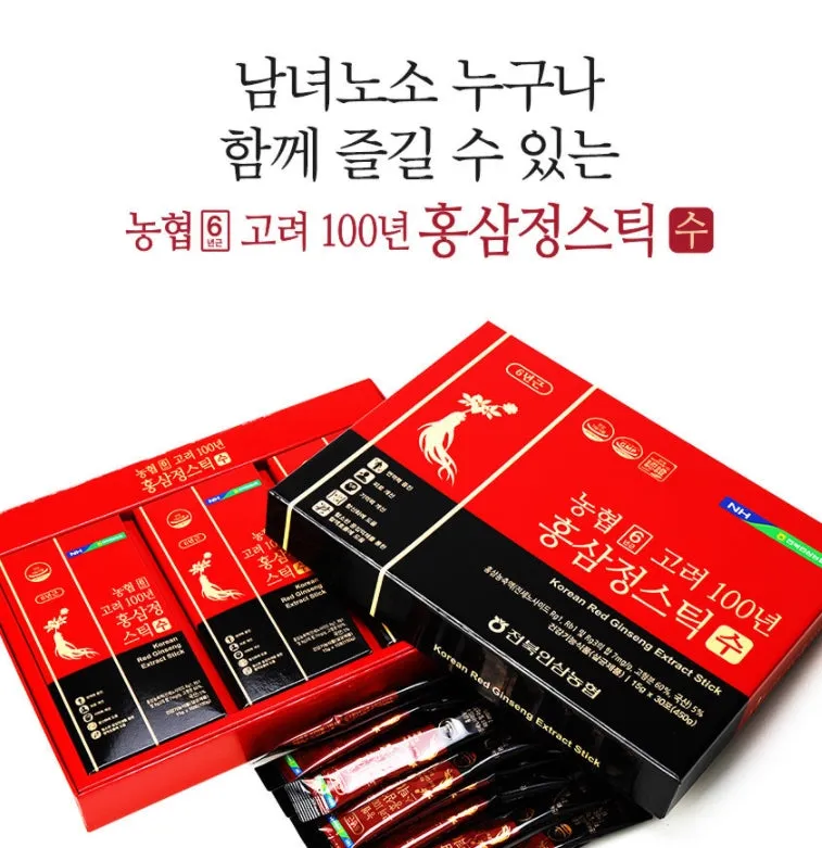 NH 6 Korea 100 Year Red Ginseng Extract Stick Soo 450g Health Supplements Immunity Fatigue