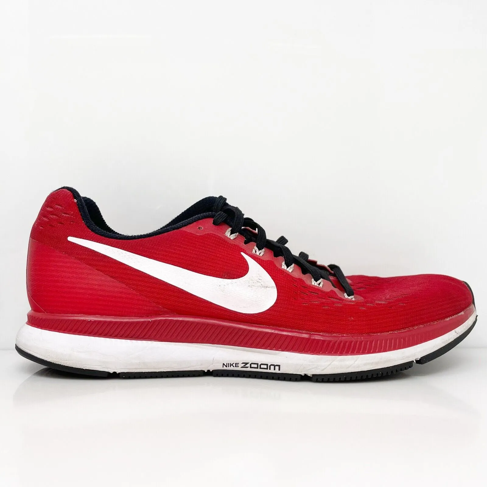 Nike Mens Air Zoom Pegasus 34 887009-601 Red Running Shoes Sneakers Size 10