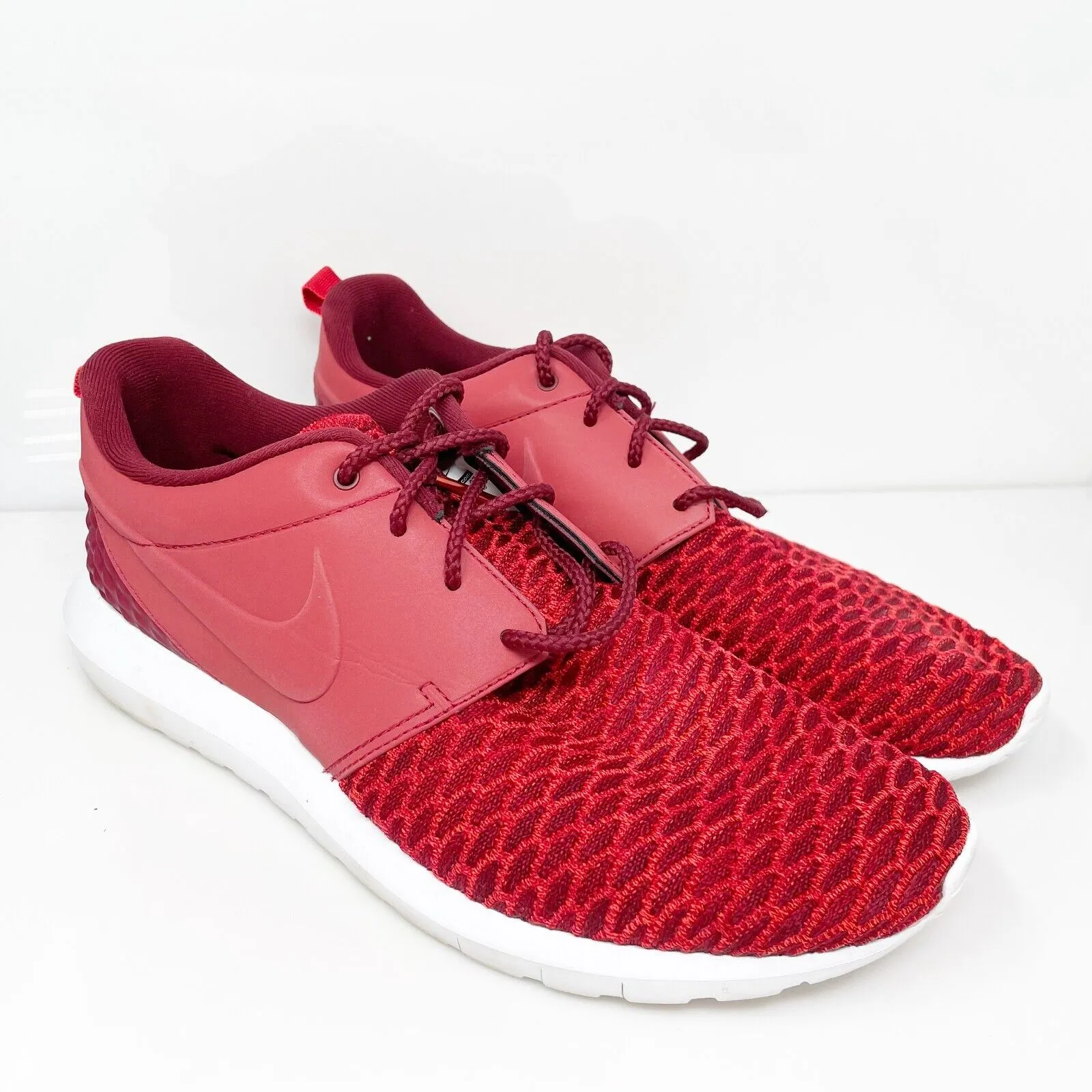 Nike Mens Roshe NM Flyknit Premium 746825-600 Red Running Shoes Sneakers Size 9