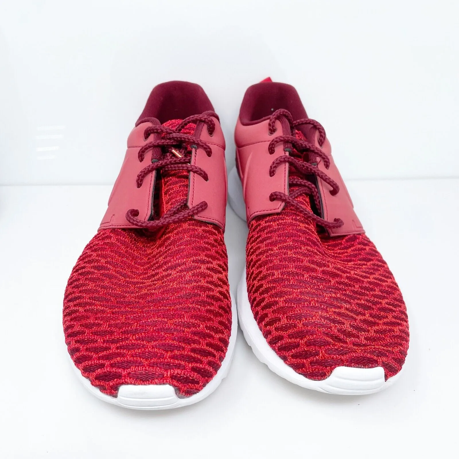 Nike Mens Roshe NM Flyknit Premium 746825-600 Red Running Shoes Sneakers Size 9