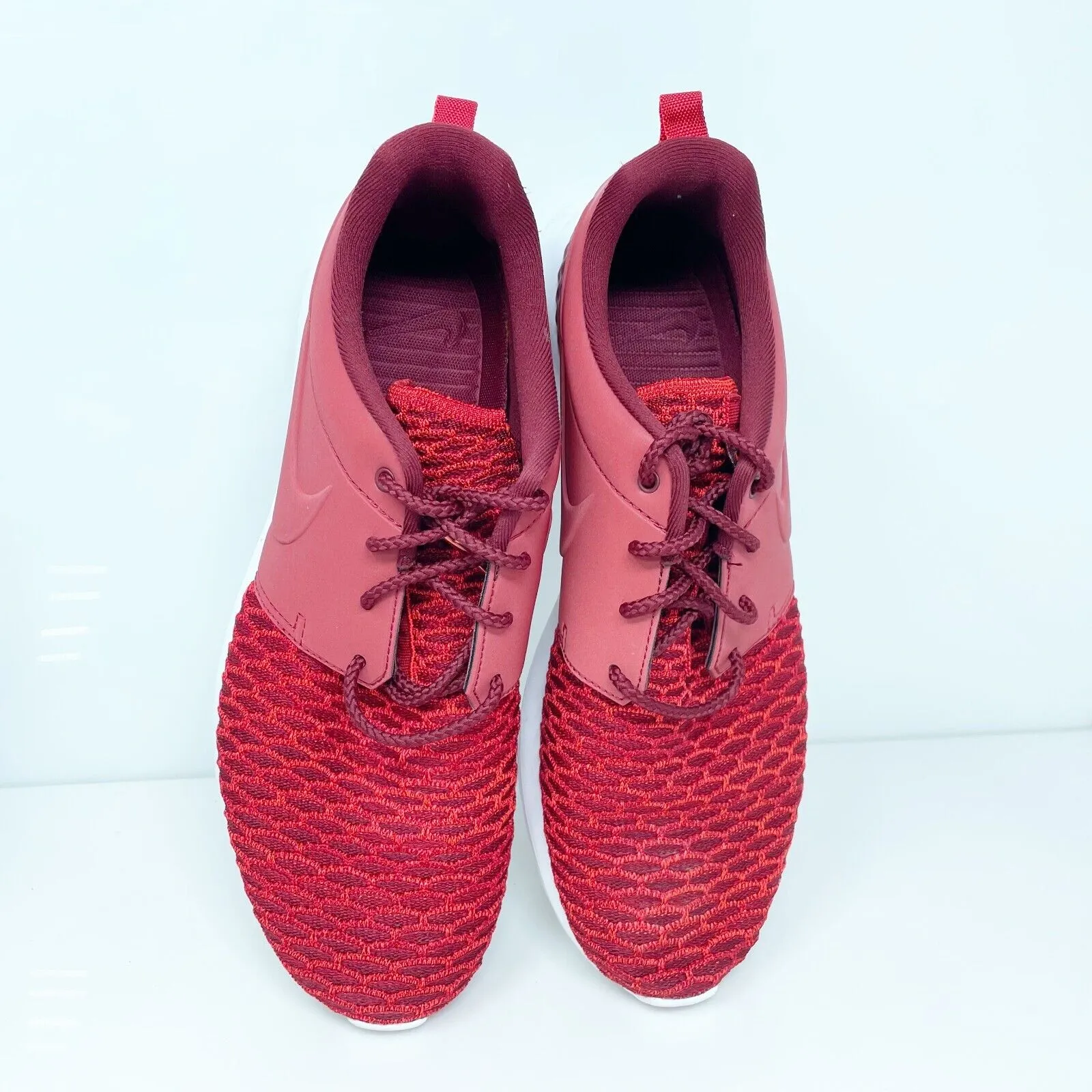 Nike Mens Roshe NM Flyknit Premium 746825-600 Red Running Shoes Sneakers Size 9