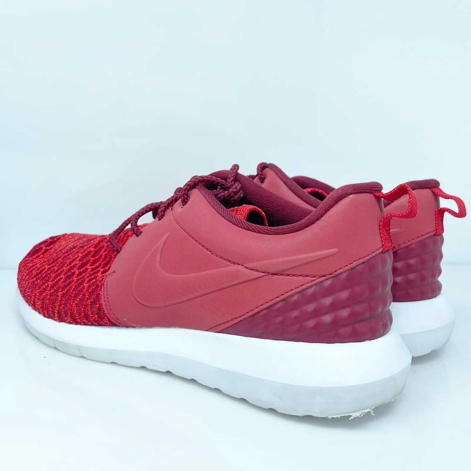 Nike Mens Roshe NM Flyknit Premium 746825-600 Red Running Shoes Sneakers Size 9