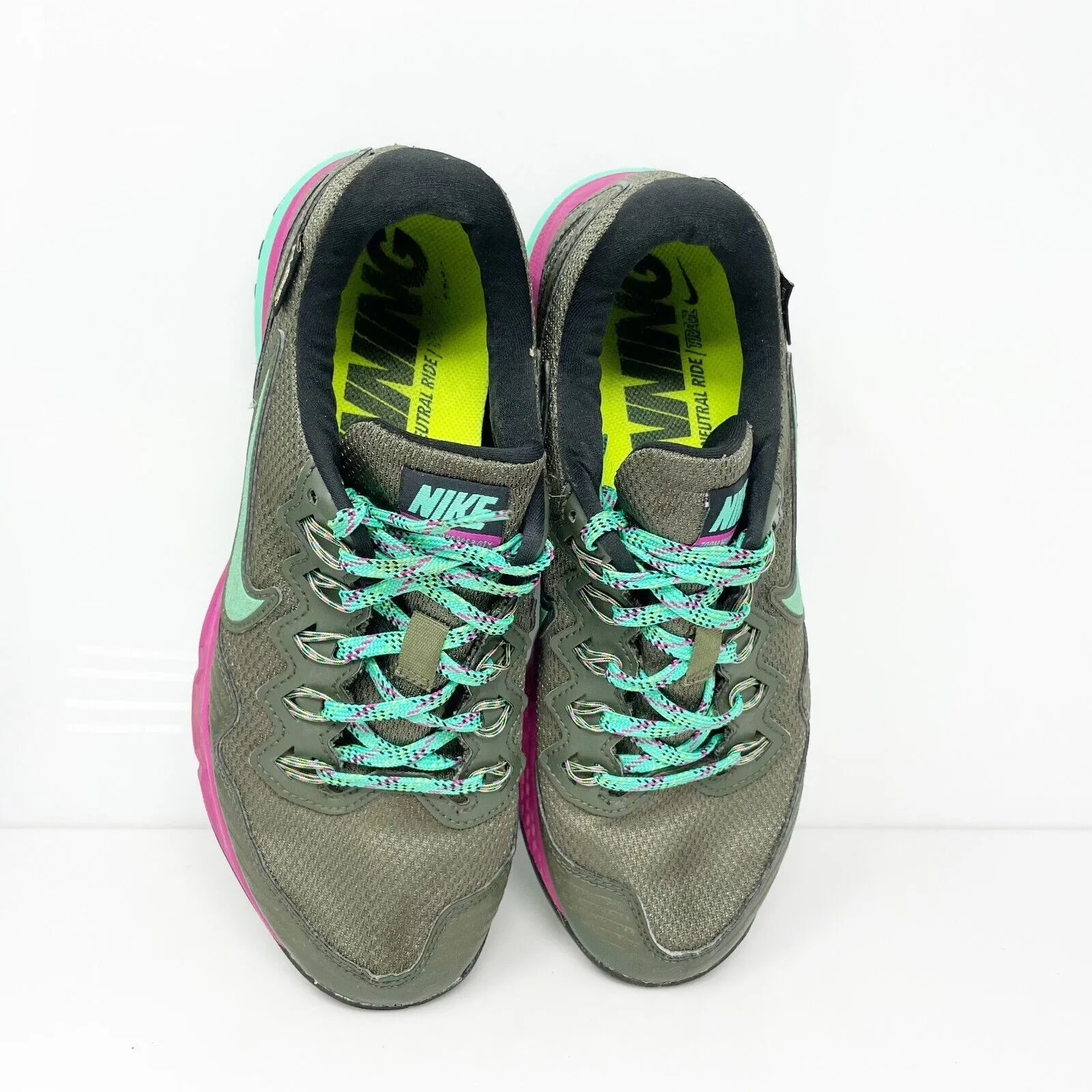 Nike Womens Air Zoom Wildhorse 3 805570-300 Green Running Shoes Sneakers Size 8